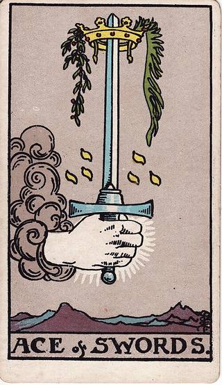 소드 에이스 tarot card