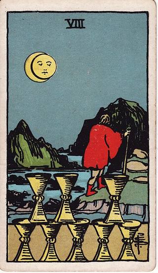 컵 8 tarot card