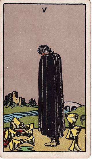 컵 5 tarot card