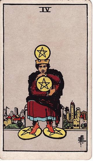 펜타클 4 tarot card