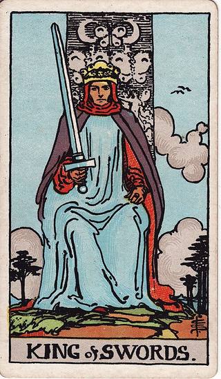 소드 킹 tarot card