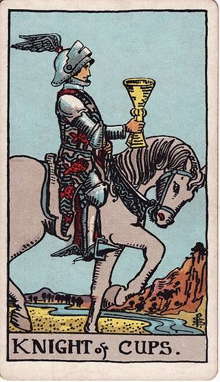 컵 나이트 tarot card