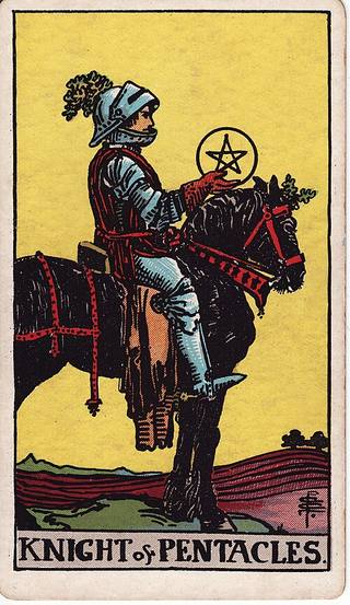 펜타클 나이트 tarot card