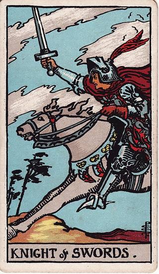 소드 나이트 tarot card