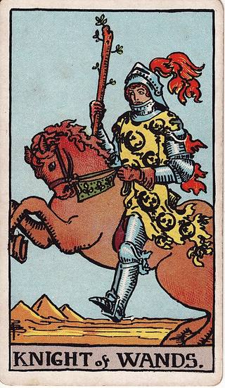 완드 나이트 tarot card