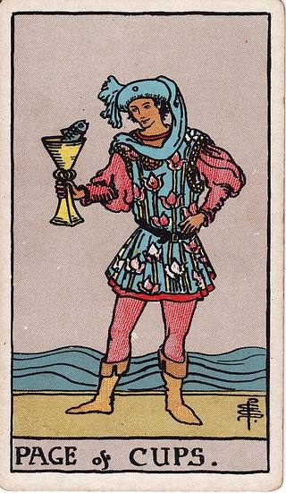 컵 페이지 tarot card