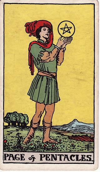 펜타클 페이지 tarot card