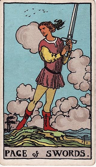 소드 페이지 tarot card