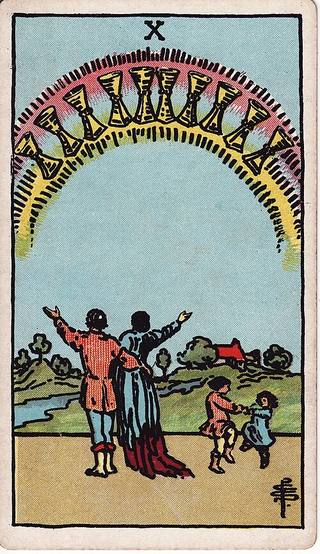 컵 10 tarot card