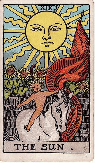 The Sun tarot card
