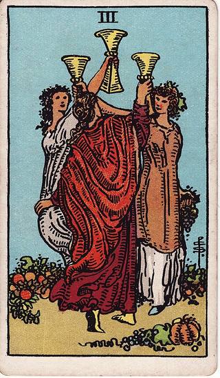 컵 3 tarot card