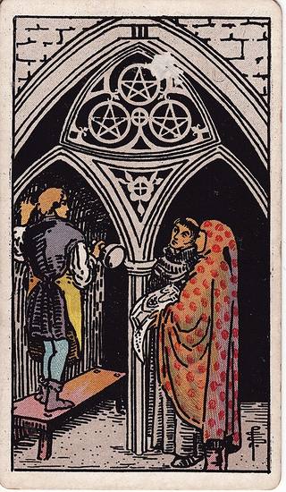 펜타클 3 tarot card