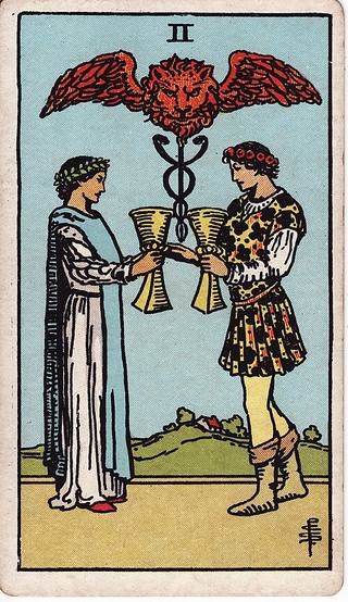 컵 2 tarot card