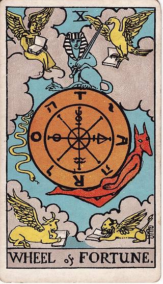 운명의 수레바퀴 tarot card